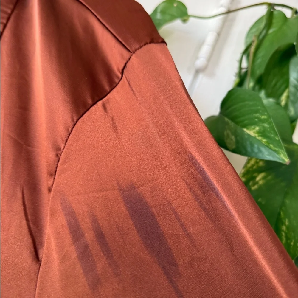 Women’s dark Rust Shirt button down - Picture 8 of 13